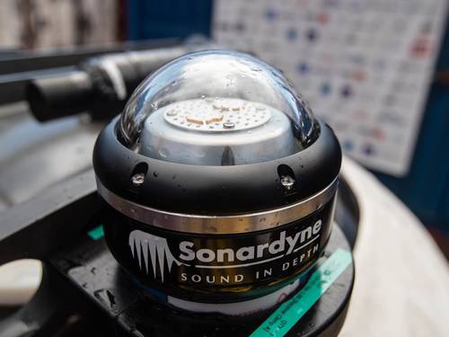 Sonardyne’s BlueComm undersea communications system enables wireless transmission of high bandwidth tactical data, including video, underwater. (Photo: Sonardyne)