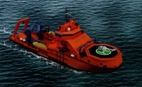 Sonardyne’s Ranger 2 Pro will be installed on new build MPSVs, like the one modelled above, for complex underwater positioning and DP station keeping operations.