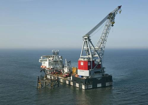 The Oleg Strashnov at work in the North Sea