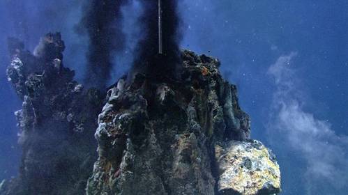 Subsea Volcano: Photo credit NOAA