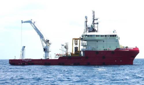 DP2 ROV support vessel Mermaid Sapphire (Photo courtesy of Mermaid Offshore Services)