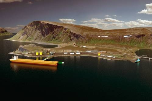 Oil Terminal at Veidnes: Illustration courtesty of Statoil