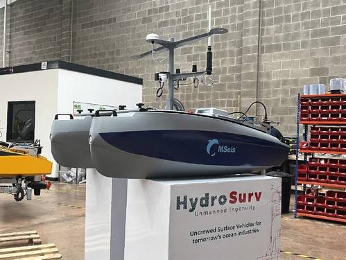 One of three HydroSurv REAV-16 USVs being prepared for delivery to MSeis - Image Credit: HydroSurv 