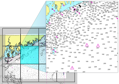 Tiled Raster Product layout and output (Image: Teledyne CARIS)