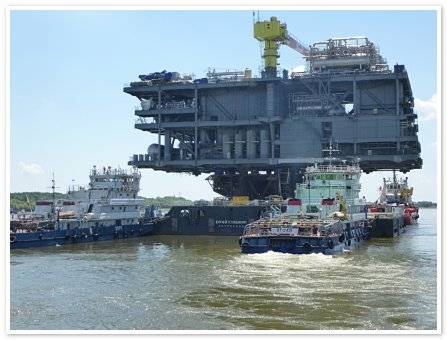 CPP topside section on barge (Credit RS)