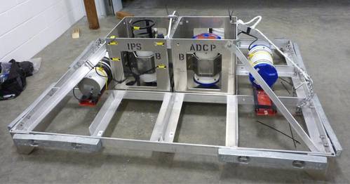 ASL trawl resistant LowPro5x7 IceProfiler/ADCP mooring (Photo: ASL Environmental Sciences)
