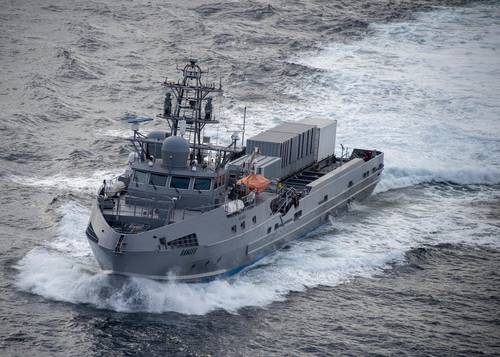 The unmanned surface vessel Ranger transits the Pacific Ocean to participate in Exercise Rim of the Pacific (RIMPAC) 2022. (Photo: U.S. Navy)