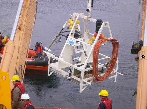 VENUS SIIM Being Deployed: Photo courtesy of OceanWorks