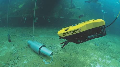 The VideoRay Defender ROV requires a robust, high-density power delivery network (PDN) for powerful thrust to enable acute maneuverability under challenging conditions. (Photo: VideoRay)