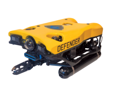 VideoRay DEFENDER shown with Subsea Vehicle Battery (Image: VideoRay)