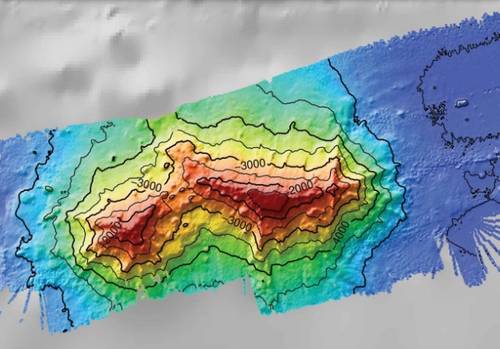 Walter Munk Guyot, located 1,000 miles south of Honolulu (Image: Scripps Institution of Oceanography)