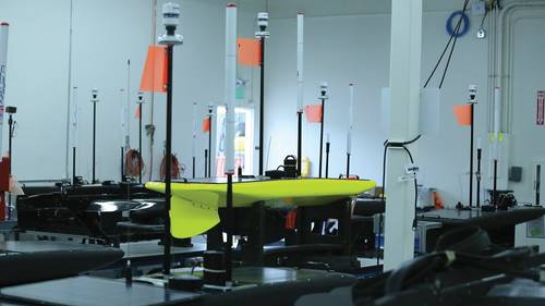  Wave Gliders in Liquid Robotics' Sunnyvale CA manufacturing facility (Photo courtesy of Liquid Robotics)