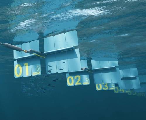Wavepiston wave energy device (Credit: Wavepiston)