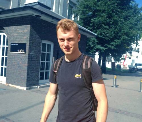 The winner of UCLs NORBIT prize this year is James Gibbons. Photo courtesy Norbit/UCL