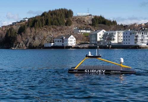 XOCEAN’s Sonardyne-equipped XO-450 leaving Kristiansund to harvest data from Sonardyne’s Fetch pressure monitoring transponders at Ormen Lange. Photo courtesy of SafePath.