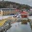 MacArtney Sweden's new office at Nya Varvet (yellow building), set within a busy marine hub, supports more direct involvement in system decisions. © MacArtney