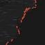 Map of USO reports of the U.S. East Coast. © Enigma