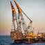 Saipem 7000 lifting the module for Bouri gas project off Libya (Credit: Saipem)
