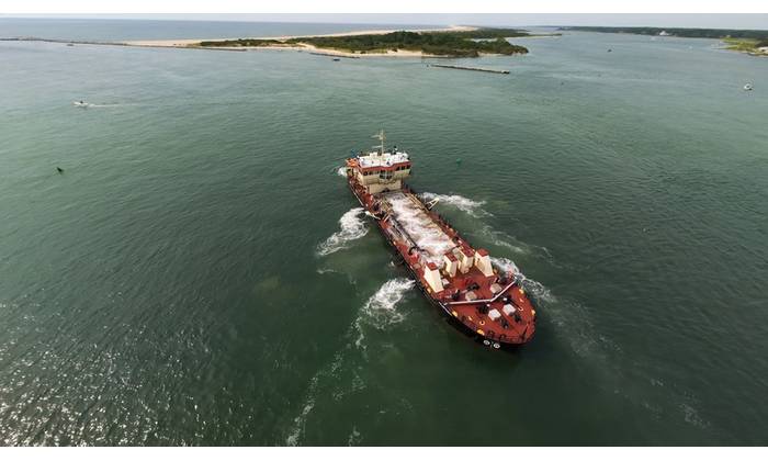 The U.S. Army Corps of Engineers (USACE) dredge MURDEN conducts maintenance dredging in the federal channel of the Ocean City Inlet, July 31, 2026.
U.S. Army photo by David Adams