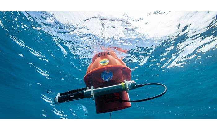 Deep Argo floats measure temperature, salinity and pressure up to 6,000 meters (19,685 feet), and have  revolutionized oceanographers' ability to track changes in all ocean basins simultaneously. Credit: Scripps Institution of Oceanography/UC San Diego.