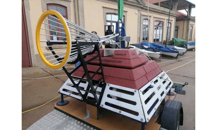 Docking station developed by EdgeLab, integrated on the ATLANTIS lander developed by CEiiA, Matosinhos, Portugal. Credit: EdgeLab