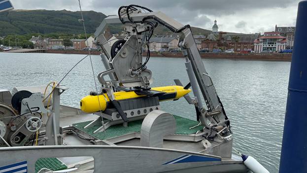 Figure 1: Kraken KATFISH High Speed Towed SAS in Campbeltown, Scotland. Image courtesy Kraken Robotics