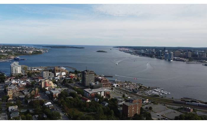 The Halifax Harbour, with Halifax on the right and Dartmouth, home to COVE, on the left. Credit: Adobe Stock/Dronescapes By Faubs/Wirestock Creators