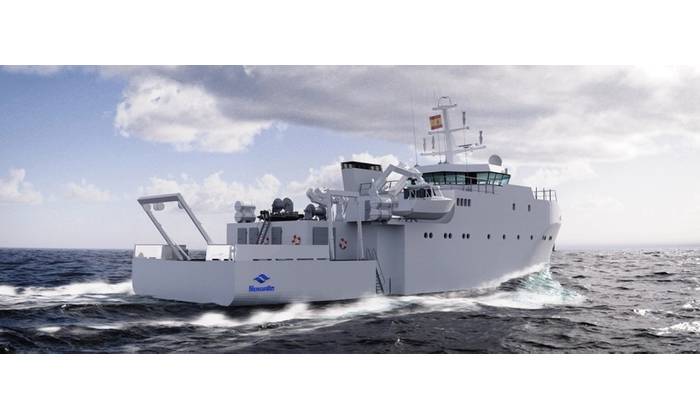Illustration of coastal hydrographic vessel (Credit: Navantia)