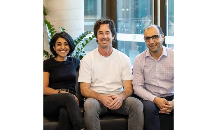 Image: Deteqt COO Rupal Ismin, CEO Jim Rabeau, CTO Omid Kavehei,