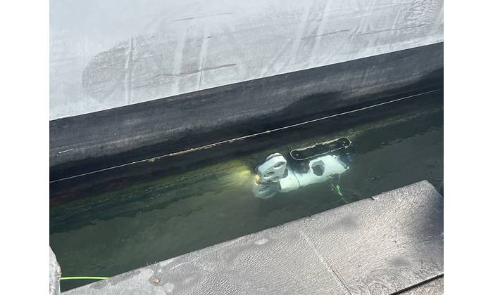 Late last year, the U.S. Army put Greensea IQ’s Everclean to the test. What did it find? A hull cleaning operation that would have taken a week with diver’s in the water was reduced to six hours.
Image courtesy U.S. Army Colonel Rachael Hoagland