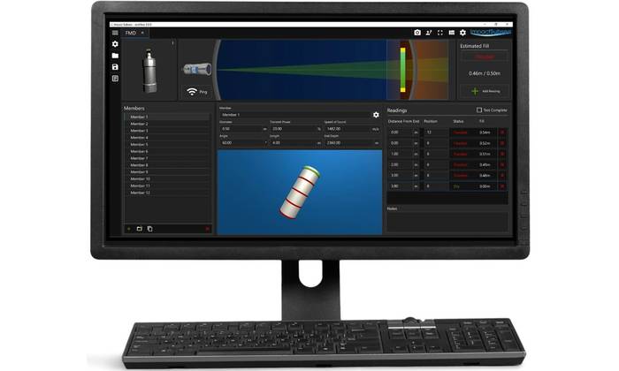 Monitor with ISFMD software showing. Image courtesy Impact Subsea