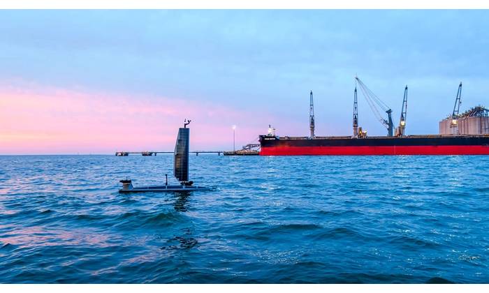 On May 1, the Port of Gulfport will implement continuous autonomous subsea surveillance, using Ocean Aero’s technology, the Triton AUSV. Credit: Ocean Aero