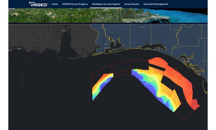 Progress on the Florida Seafloor Mapping Initiative, visualized on Fugro's VirGeo® platform. Credit: Fugro