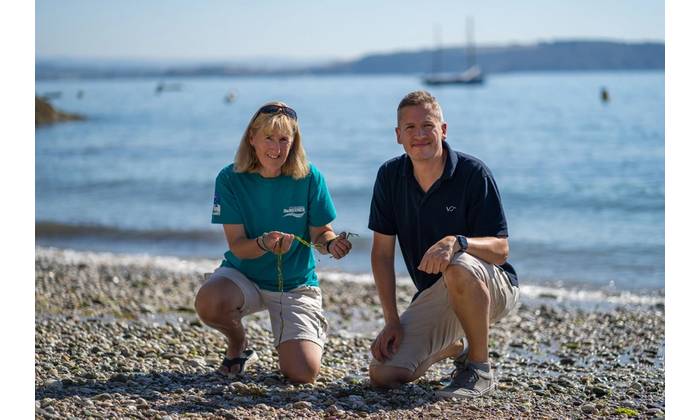 ReMEDIES Project Manager Fiona Crouch is joined by Guy Frankland of Valeport to announce Valeport’s sponsorship of the vital ReMEDIES project. Image courtesy Valeport