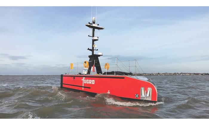 A SEA-KIT X class USV built for Fugro. SEA-KIT was an early adopter of Cambridge Pixel's radar processing. Credit: SEA-KIT.