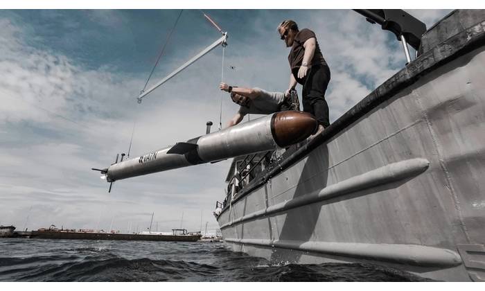 Vatn Systems announced the launch of its new innovative AUV-torpedo product line and the opening of a manufacturing facility. Credit: Vatn Systems