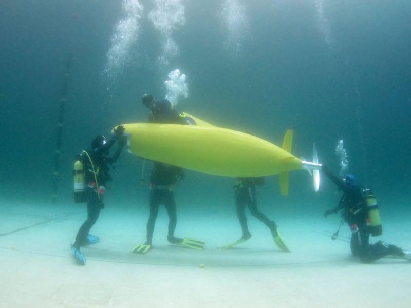 Human Powered Submarine Races Underway