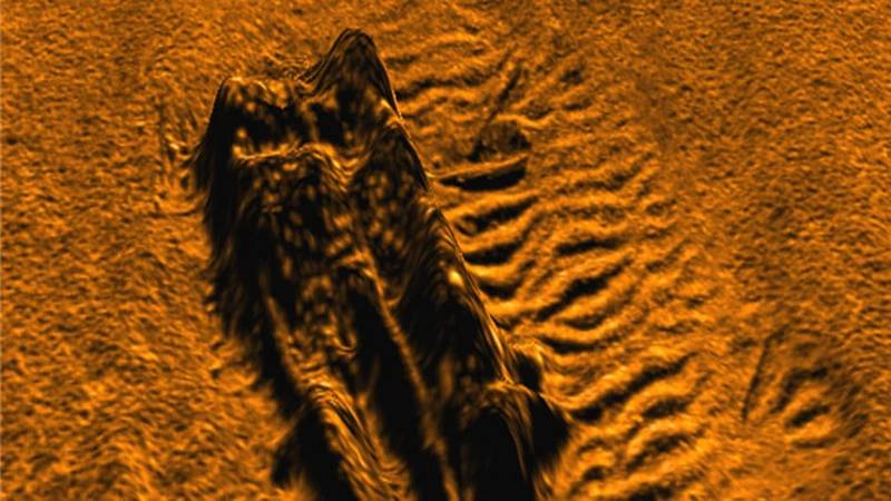A 3D-image of shipwreck in Boston Harbor captured by a Bluefin-9 UUV using a Sonardyne Solstice Multi-Aperture Sonar. (General Dynamics Mission Systems)