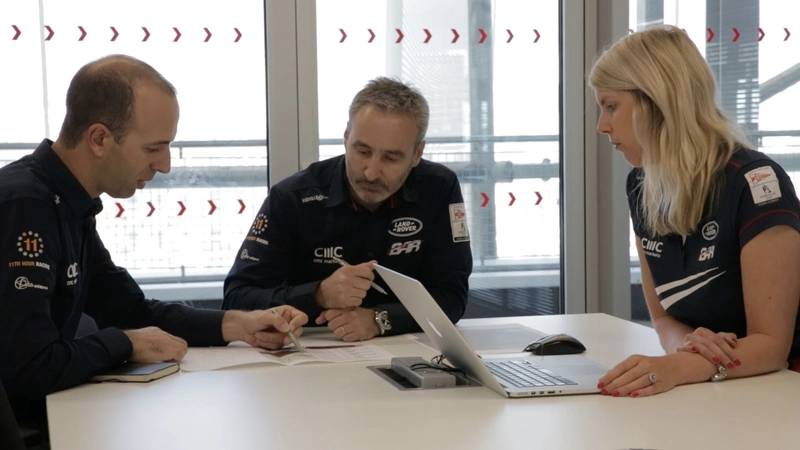 It’s all about teamwork. From left to right: Matteo Ledri, Rodrigo Azcueta and Elisabeth McLean (Courtesy CD-adapco)