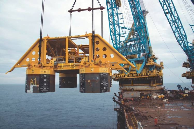 More activity: a subsea manifold lowered offshore Norway (Photo: Photo: Oyvind Hagen, Statoil)