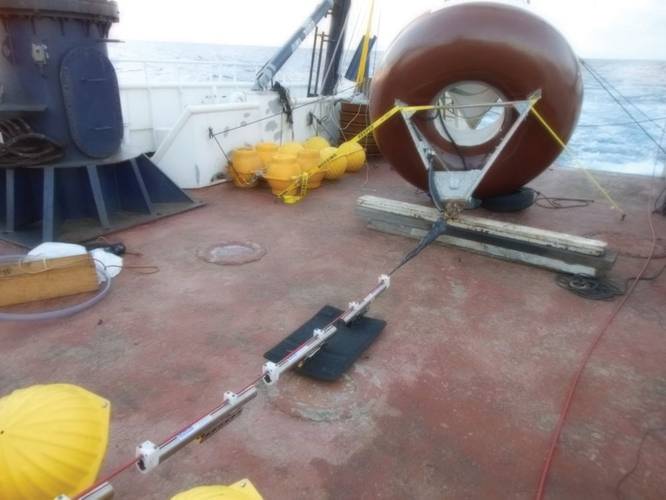 ATLAS-B IMM Dry Test, Pre-Deployment On Deck of RV Alpha Crucis with IMM Jumper installed