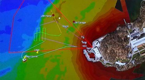 Autonomous mission plan in Lake Vättern (Image: Saab Seaeye)