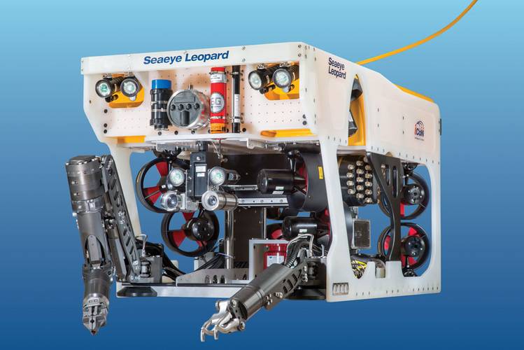  With behavior-based iCON architecture and 11 thrusters the new Saab Seaeye Leopard. 
