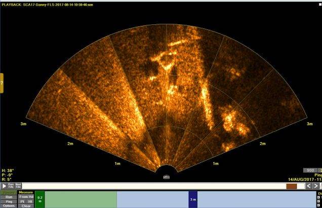 BlueView M900/2250 at 3 meter (9.8 foot) Range. (Image: Shark Marine Technologies)