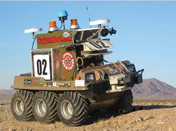 CajunBot in the 2005 Defense Advanced Research Projects Agency Grand Challenge.