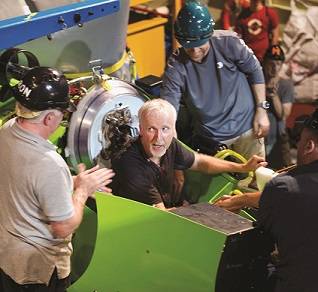 ames Camerons on board the Deepsea Challenger (image courtesy of James Cameron)