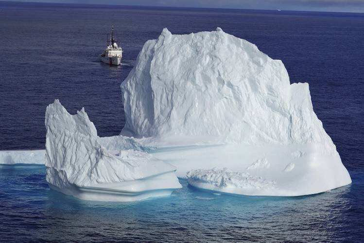 U.S. Coast Guard Cutter Campbell underway during their Arctic deployment off Greenland's western coast. U.S. Coast Guard photos by SN Kate Kilroy