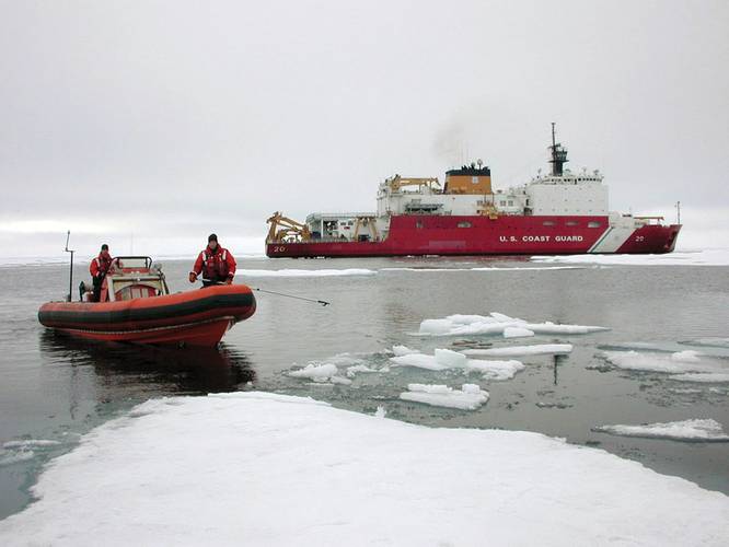 The U.S. Coast Guard cutter USCGC Healy (WAGB 20) is designed to support scientific research in the Arctic  Ocean. 	U.S. Navy photo by Aerographers Mate 1st Class Gene Swope  