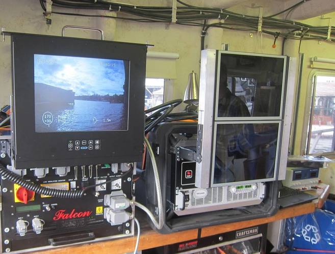 Control center aboard research vessel