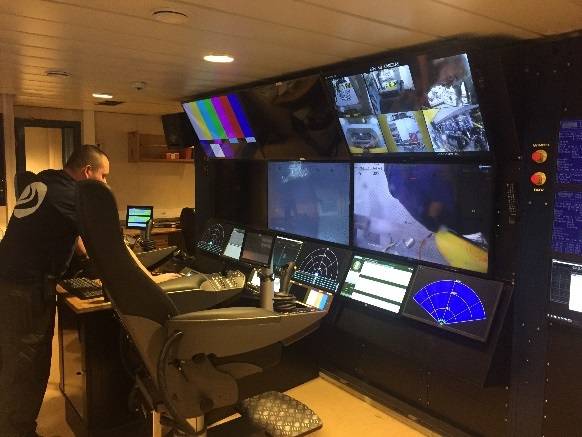 ROV control room with ergonomic “cyber chairs” (Photo: 3U)